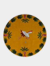La DoubleJ Spirit Stork Saffron Round Placemats Set of 2