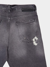 Palm Angels Black Loose Fit Jeans with Logo Print