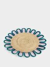 Navy and Aquamarine Magnolia Placemat | PDP - Fashion Clinic