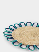 Navy and Aquamarine Magnolia Placemat | PDP - Fashion Clinic