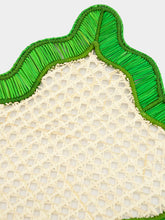 Coro Cora Green and Dark Green Wavy Rectangular Placemat