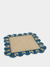 Coro Cora Sky Blue Iraca Palm Mercado Placemat