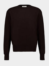 Lemaire Ebony Wool and Cashmere Crewneck Sweater