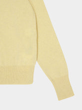 Lemaire Butter Yellow Wool and Cashmere Crewneck Sweater