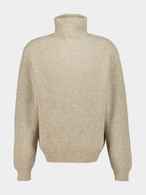 Lemaire Oat Beige Yak Alpaca High-Neck Sweater