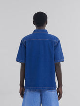 Marni Ocean Blue Organic Denim Polo