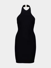 Hunza G Black Crinkle Polly Mini Dress