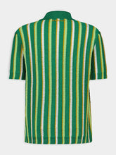 Marni Striped Crochet Polo Shirt