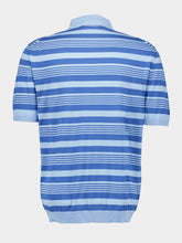 Marni Blue Striped Cotton Polo Shirt