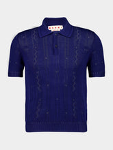 Marni Bluette Knit Cotton Polo Shirt