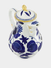 La DoubleJ Wildbird Blue Porcelain Mama Teapot