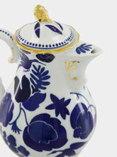 La DoubleJ Wildbird Blue Porcelain Mama Teapot