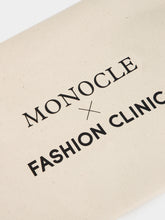 Monocle Ecru Logo Cotton Zip Pouch