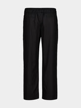 Spiritum Tulum Black Linen Straight-Leg Trousers