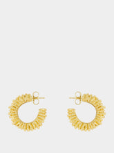 Paola Sighinolfi Amulet 18k Gold-Plated Midi Hoop Earrings