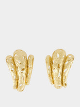 Paola Sighinolfi Gold Lis 18k Gold-Plated Textured Earrings