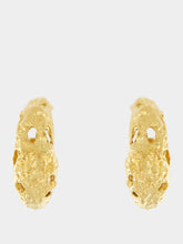 Paola Sighinolfi Galia 18k Gold-Plated Textured Hoop Earrings