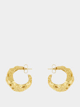 Paola Sighinolfi Galia 18k Gold-Plated Textured Hoop Earrings