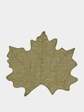 La Gallina Matta Olive Green Leaf Placemat