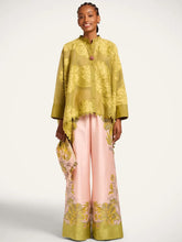 La DoubleJ Swathe Placée Pink Silk Twill Palazzo Pants