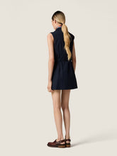 Miu Miu Navy Blue Poplin Mini Dress
