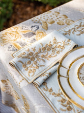 Borgo Delle Tovaglie Venaria Linen Napkin in Ice and Ginger