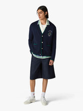 Casablanca Black Hotel Emblem Wool Cardigan