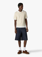 Casablanca Beige Knit Logo Short Sleeve Polo Shirt