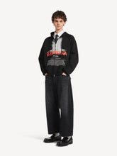 Balenciaga Black The Door Zip-Up Hooded Sweatshirt