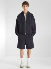 Fendi Navy Hooded Zip-Up Sweatshirt