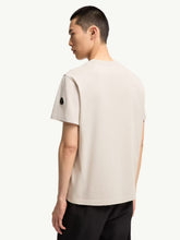 Moncler White Ivory Logo Cotton T-Shirt