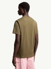 Moncler Olive Green Logo Cotton T-Shirt