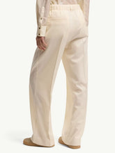 Moncler White Wool Gabardine Trousers