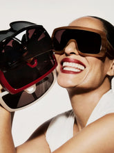 Emmanuelle Khanh Brown Freedom Oversized Sunglasses