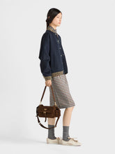 Prada Cocoa Brown Explore Medium Suede Bag