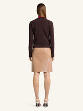 Courrèges Bronzer Vinyl Knee-Length Skirt