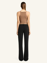 Courrèges Bronzer Strap Rib Knit Tank Top