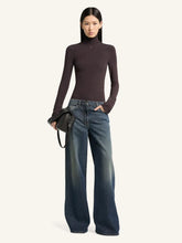 Courrèges Vintage Medium Blue Baggy Denim Jeans