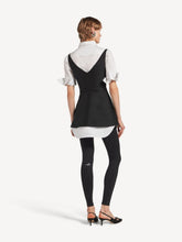 Balenciaga Black Hybrid Shirt Mini Dress