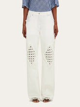 Ferragamo Mascarpone Frayed Straight-Leg Jeans