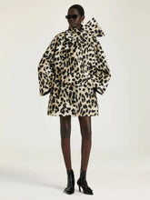 Givenchy Beige Leopard Jacquard Cocoon Coat