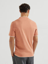 Brunello Cucinelli Apricot Cotton Faux-Layered Crew Neck T-Shirt