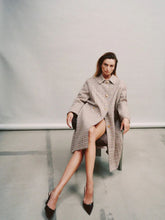 Blazé Milano Agape Grey Check Woolly Coat