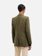 Blazé Milano Green Checked Olmida Everyday Double-Breasted Blazer