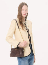 Valentino Garavani Ebony Panthea Small Leather Chevron Shoulder Bag