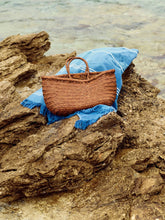 Dragon Diffusion Mini Flat Gora Tan Woven Bag