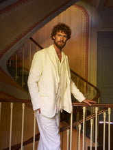 120% Lino White Drawstring Linen Pants