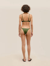Haight Olive Green Ribbed Lari Bikini Bottoms