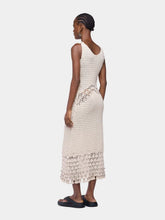 Rabanne Ecru Handmade Crochet Midi Dress