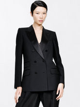 Tom Ford Black Double-Breasted Tuxedo Blazer